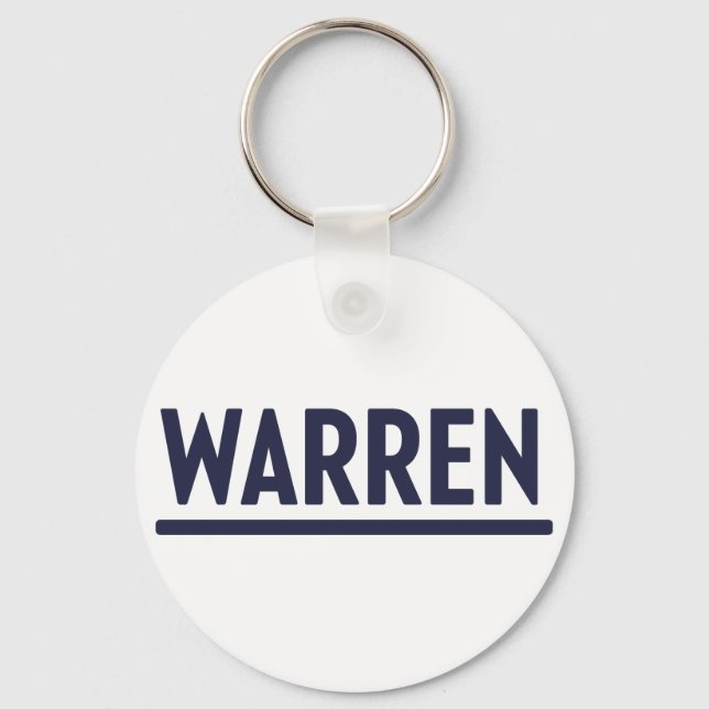 Elizabeth Warren 2020 presidential campaign logo Keychain (Front)