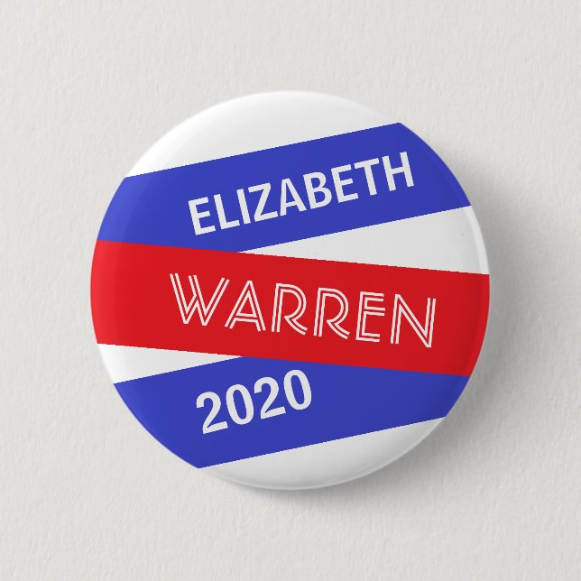 Elizabeth Warren for President 2020 2 Inch Round Button (Front)