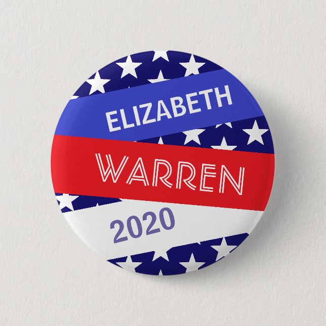 Elizabeth Warren for President 2020 2 Inch Round Button (Front)