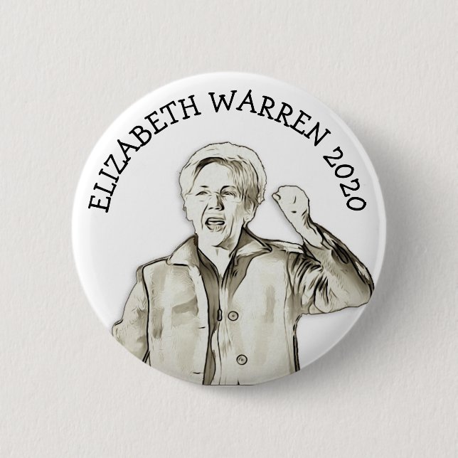 Elizabeth Warren for President 2020 Election 2 Inch Round Button (Front)