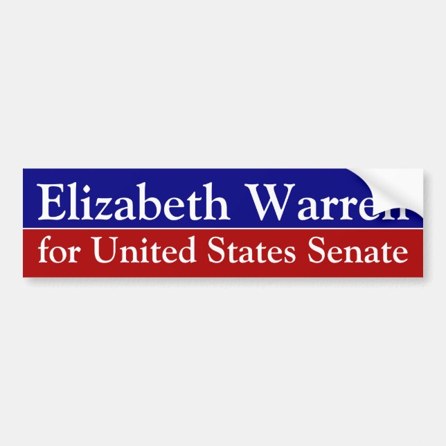 Elizabeth Warren for Senate Bumper Sticker (Front)
