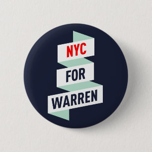 Elizabeth Warren - NYC for Warren 2 Inch Round Button