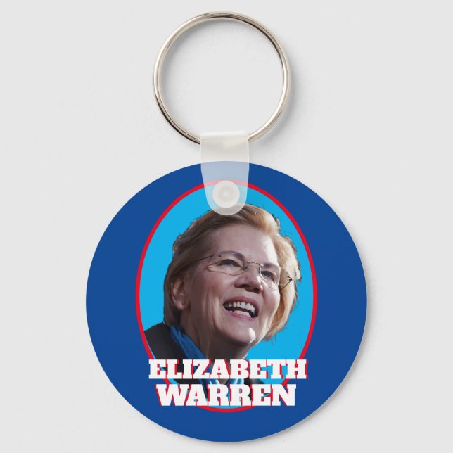 Elizabeth Warren Portrait Keychain (Front)
