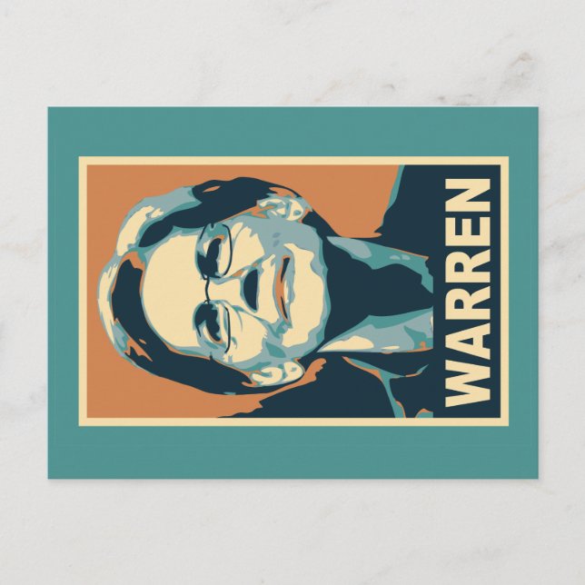 elizabeth warren postcard (Front)