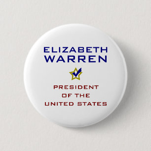 Elizabeth Warren President USA V2 2 Inch Round Button
