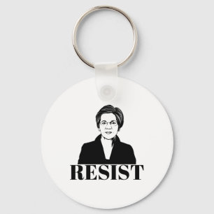 Elizabeth Warren Teeshirt Political Feminist Resis Keychain