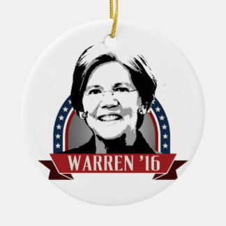 ELIZABETH WARREN TO RUN IN 2016 - 2016.png Ceramic Ornament