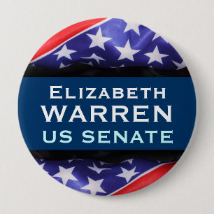 Elizabeth WARREN US Senate Campaign Button