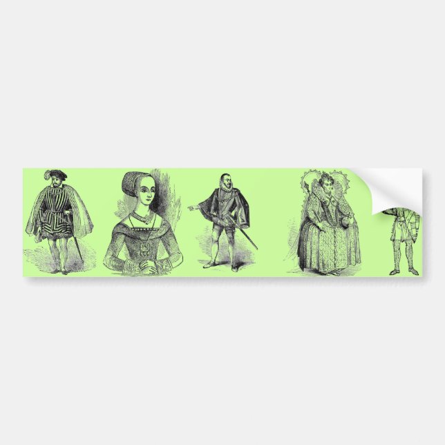 Elizabethan Clothing Bumper Sticker (Front)