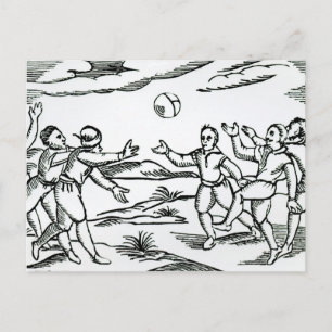 Elizabethan Football Postcard