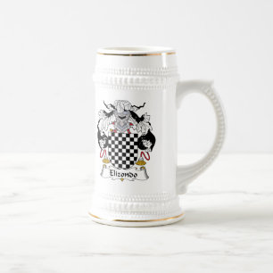 Elizondo Family Crest Beer Stein