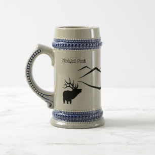 Elk and Blodgett Peak Beer Stein