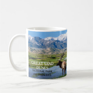 Elk, Big Spring Creek, Great Sand Dunes NP Coffee Mug