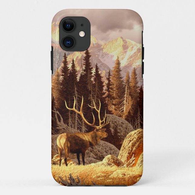 Elk Bull Case-Mate iPhone Case (Back)