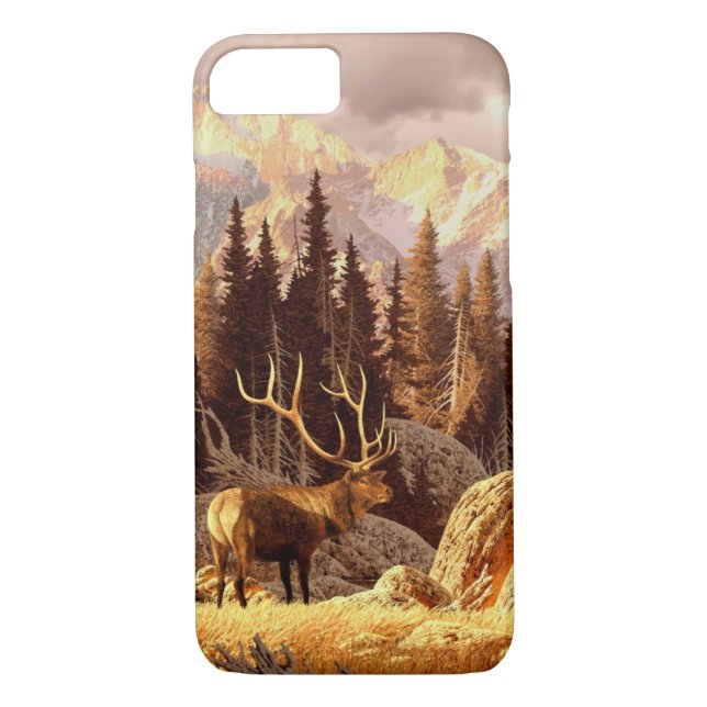Elk Bull Case-Mate iPhone Case (Back)