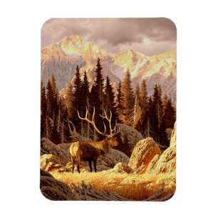 Elk Bull Magnet