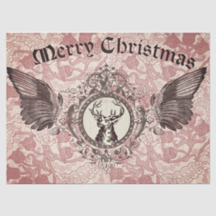 Elk Christmas Decoupage Paper