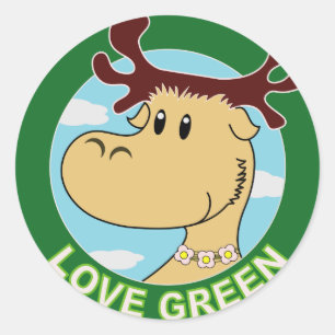 Elk Classic Round Sticker
