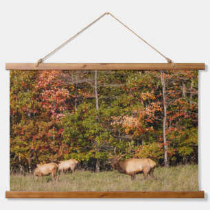 Elk Custom 26"x36" Vertical (Portrait), One Panel Hanging Tapestry