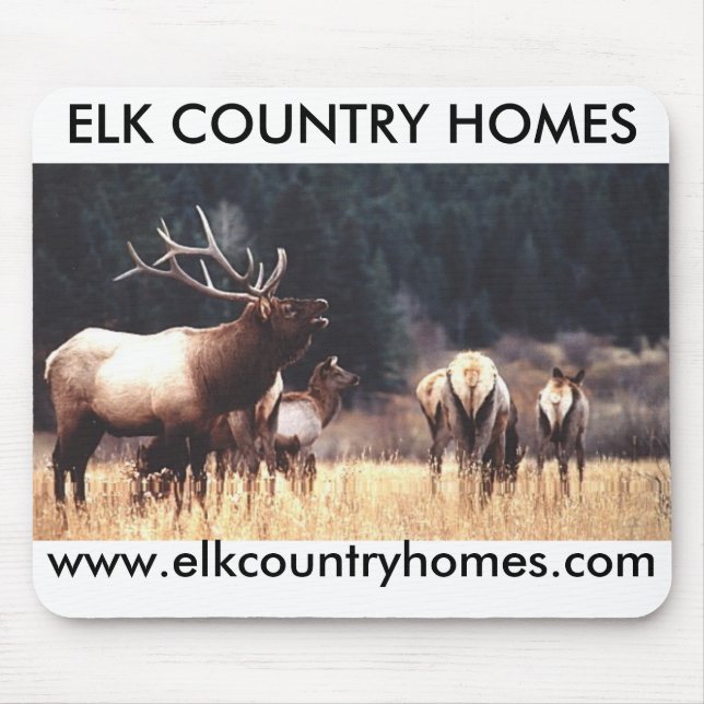 Elk, ELK COUNTRY HOMES, www.elkcou... - Customized Mouse Pad (Front)
