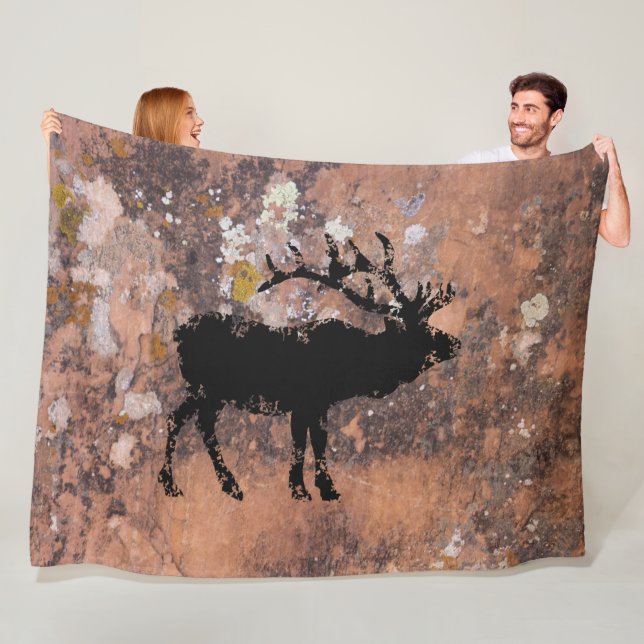 Elk Fleece Blanket (In Situ)