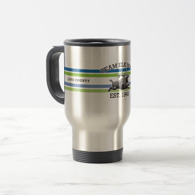 ELK HOG - Team Stripes Travel Mug (Front Left)