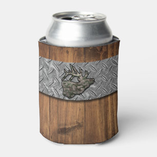 Elk Hunter Image Add Custom Name Can Cooler