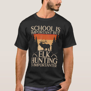 Elk Hunter Retro Vintage Elk Hunting T-Shirt