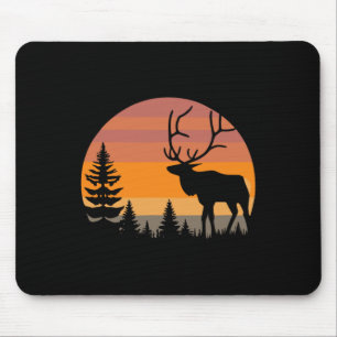 Elk Hunting - Funny Elkaholic Deer Elk Hunter - Hu Mouse Pad
