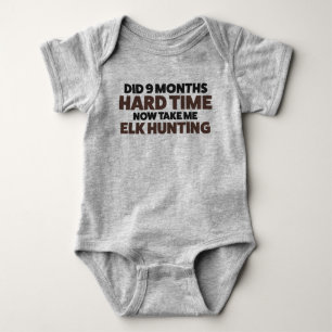 Elk Hunting Jersey Bodysuit for Baby