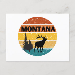 Elk in Montana Postcard