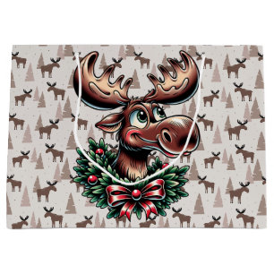 Elk In Winter Large Gift Bag