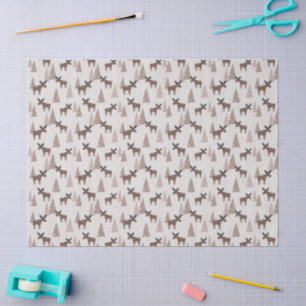 Elk In Winter Tissue Paper