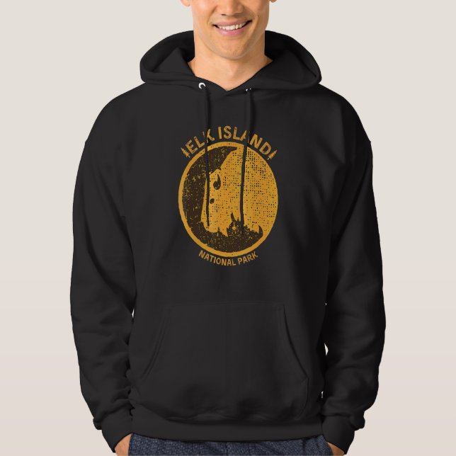 Elk Island National Park Alberta Bison Hoodie (Front)