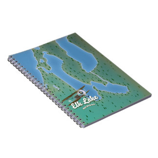 Elk Lake Michigan map Notebook