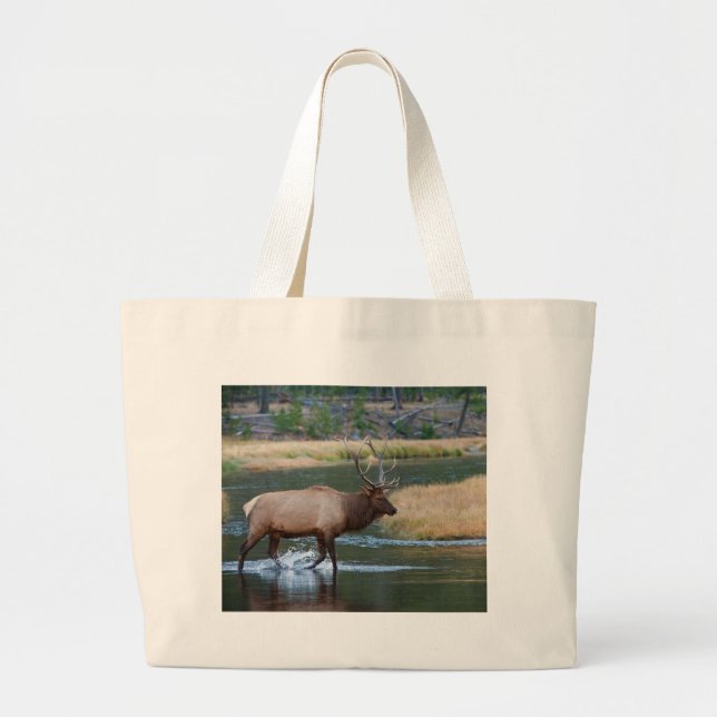 Elk Large Tote Bag (Front)