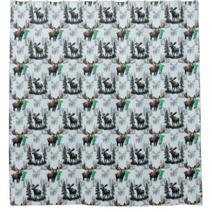 Elk Moose Antlers Deer Pattern Design 