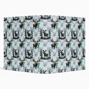 Elk Moose Antlers Deer Pattern Design  Binder