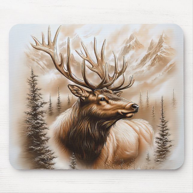 Elk Mouse Pad (Front)