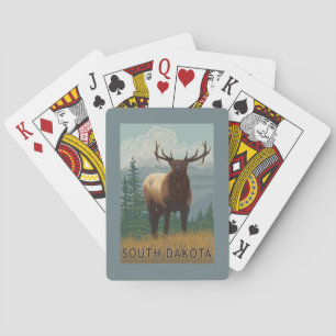 Elk SceneSouth Dakota Playing Cards