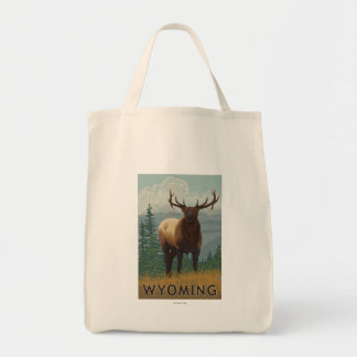 Elk SceneWyoming Tote Bag