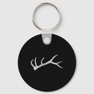 Elk Shed Rack Horn Hunting  Keychain
