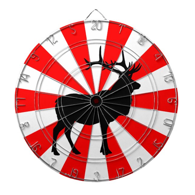 Elk Silhouette Dartboard (Front)