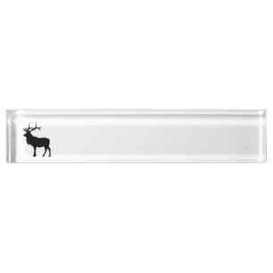 Elk Silhouette Nameplate