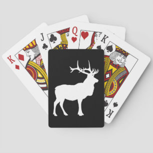 Elk Silhouette Playing Cards