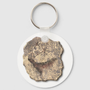 Elk stone keychain