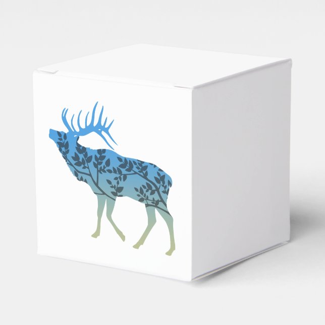 Elk Tree Favor Box (Front Side)