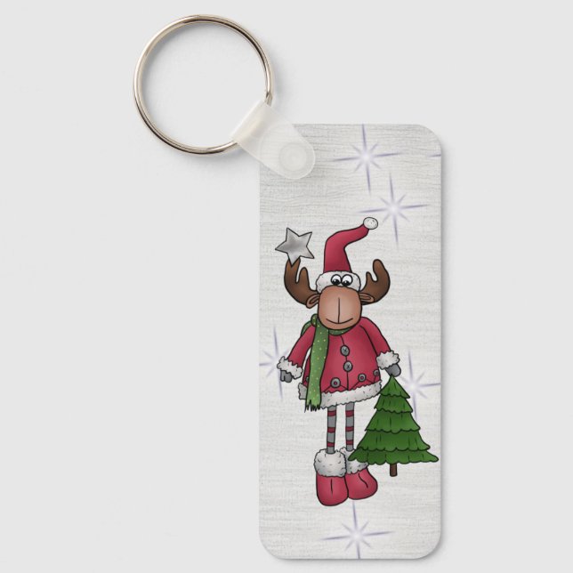elk with tree keychain (Front)