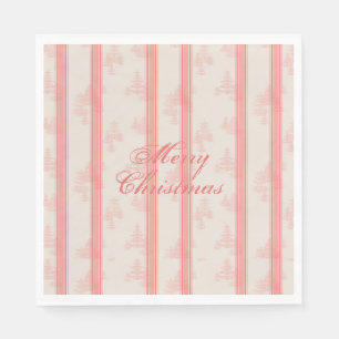 Elk Woods & Stripe in Coral w/ Personalization Napkin
