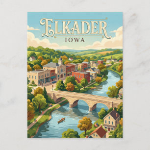 Elkader, Iowa Postcard